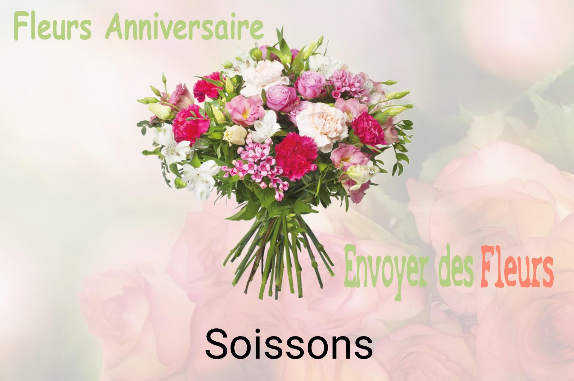 Bouquet de fleurs d’anniversaire livré à Soissons